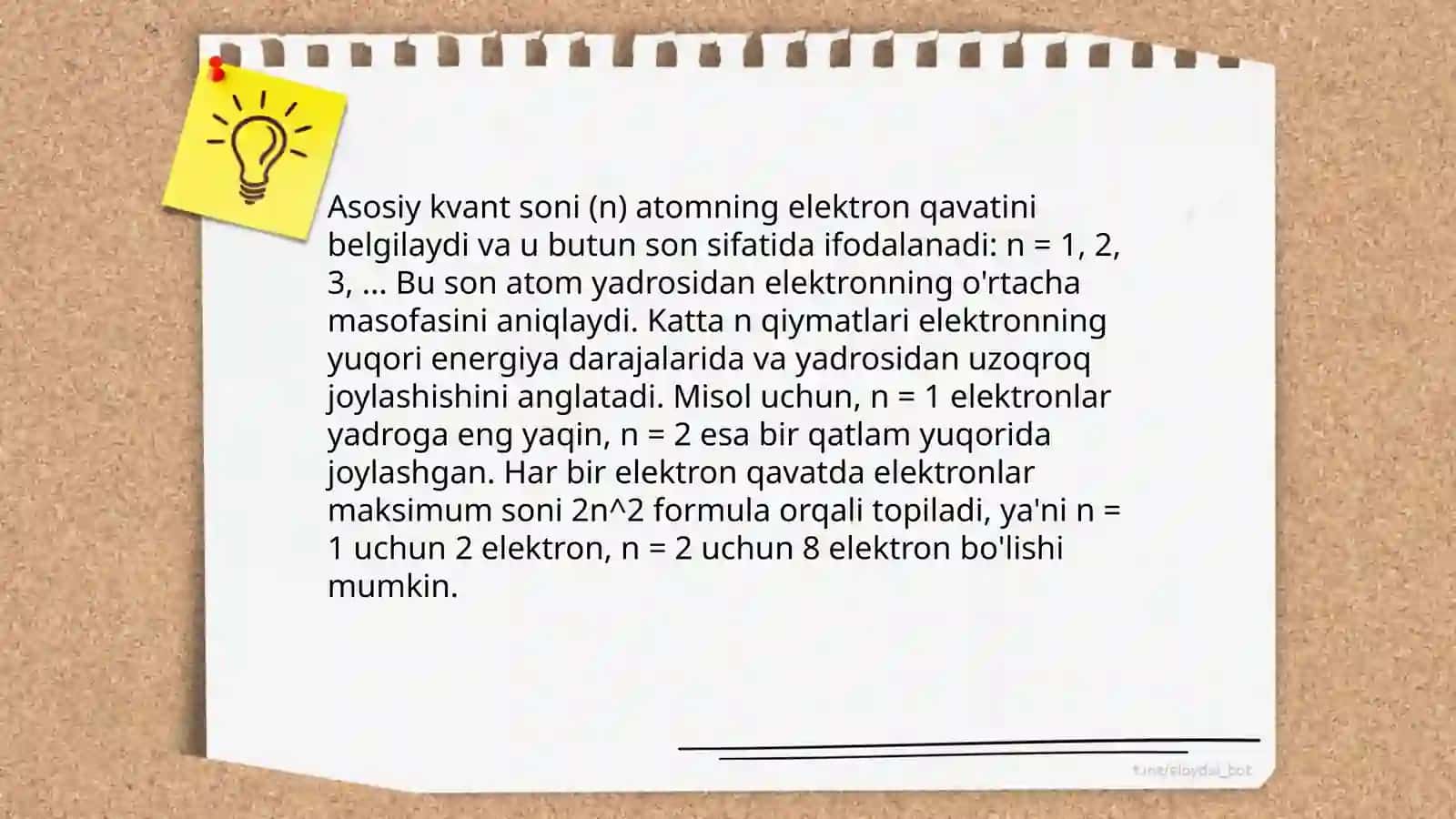 Kvant sonlari va ularning fizikaviy manosi 4