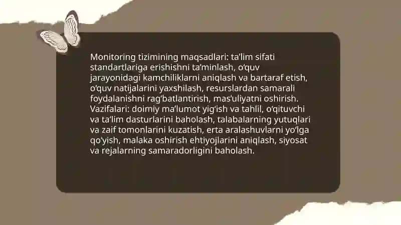 Ta’lim sifatini baholashda monitoring tizimining roli haqida maqola yozish 4
