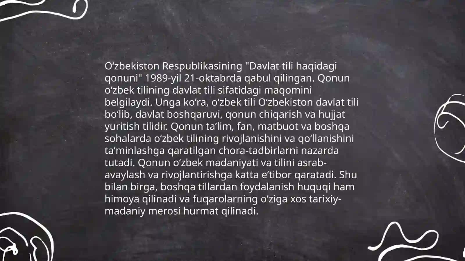 O'zbekiston davlat tili haqidagi qonun 4