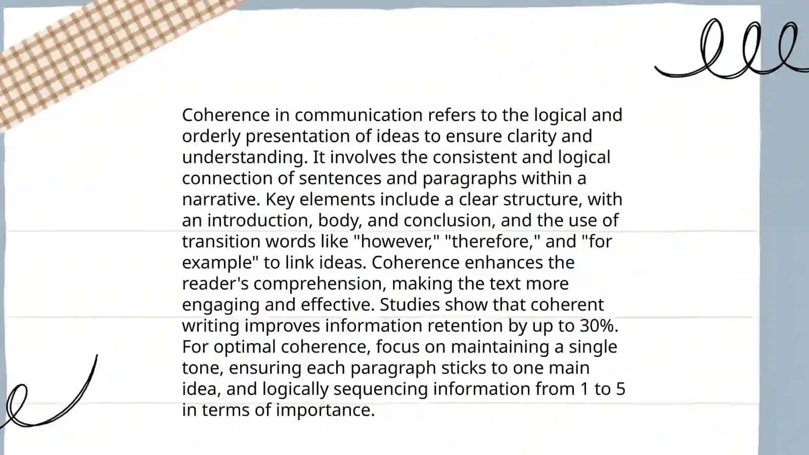 Coherence in Writing 4
