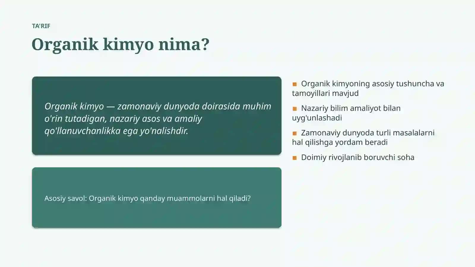 ZAMONAVIY DUNYODA 4