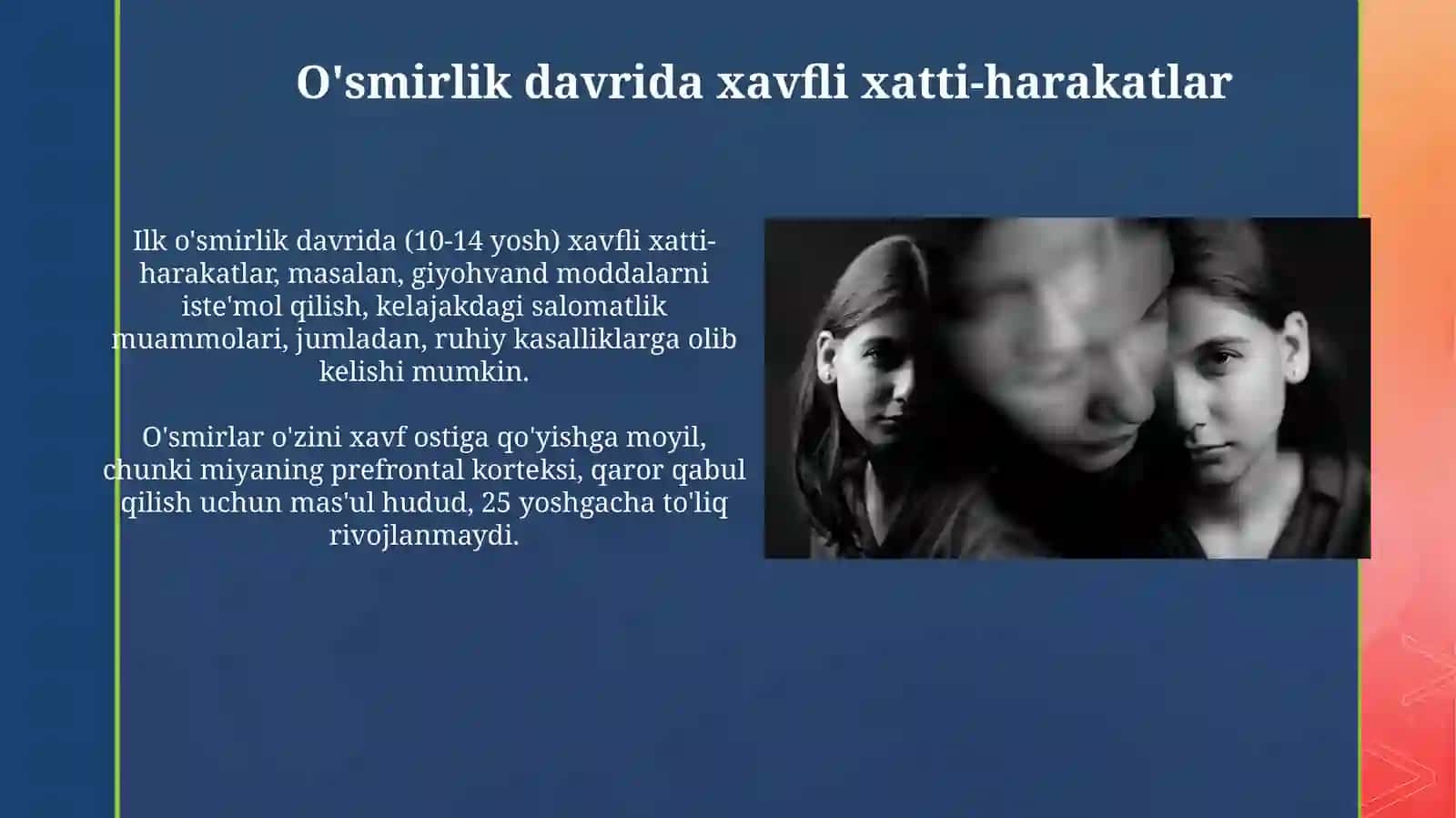 O'smirlik davri psixalogiyasi 4