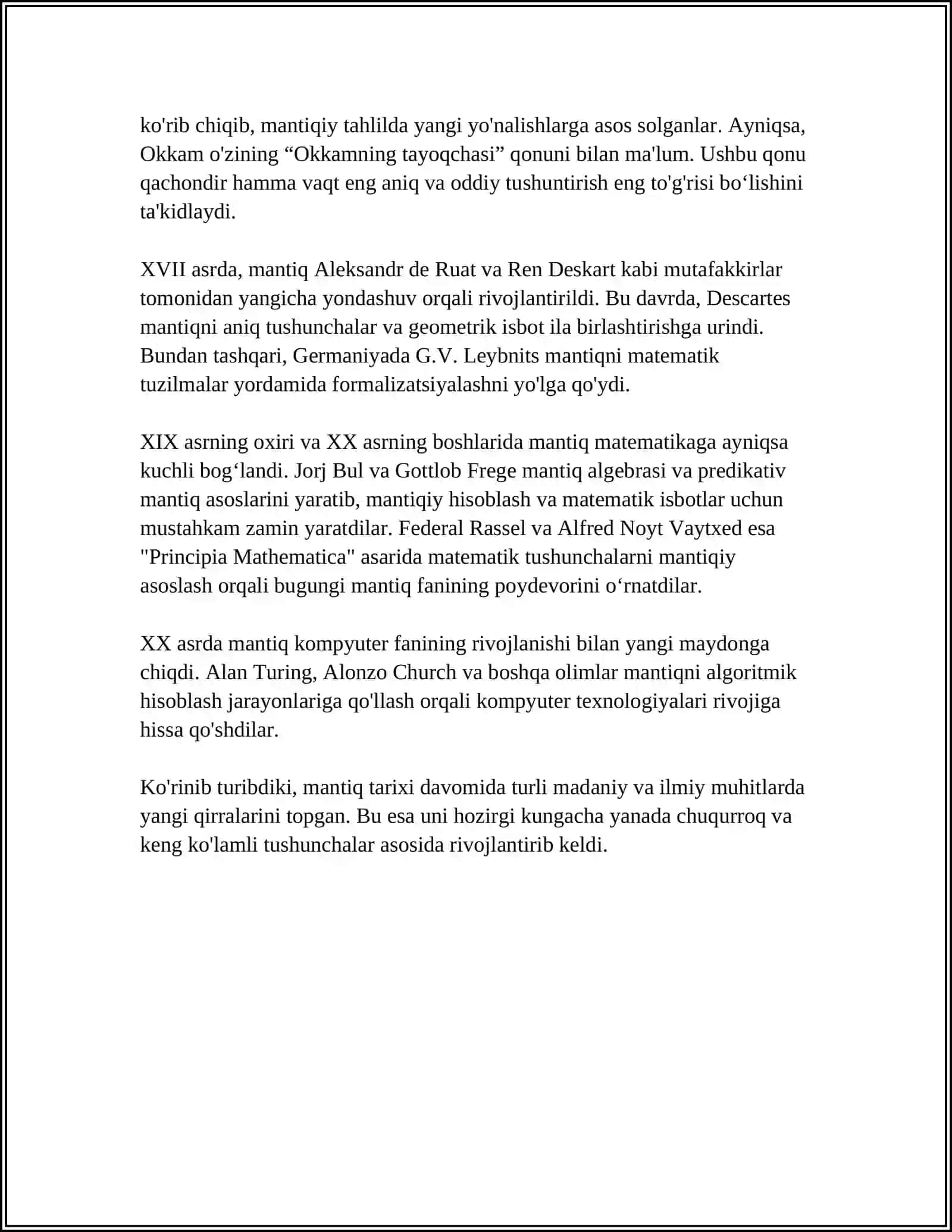 MANTIQNING ASOSIY TUSHUNCHALARI VA TAFAKKUR SHAKLLARI MAVZUSIDA REFERAT TAYYORLASH 4