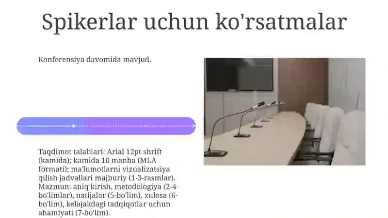 Konferensiyalarda doklad qilish talablari 4