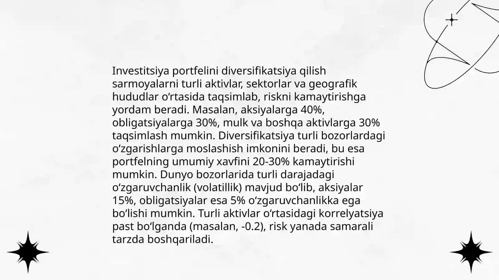 Banklarining investitsiya risklari va ularni pasaytirish yoʼllari 4