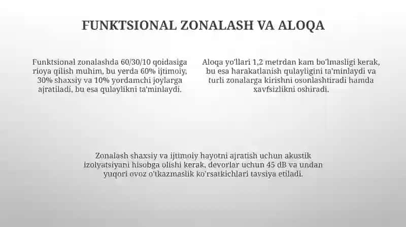 Turar-joy binolarini xajmiy-rejaviy yechimlarini tamoyillari 4