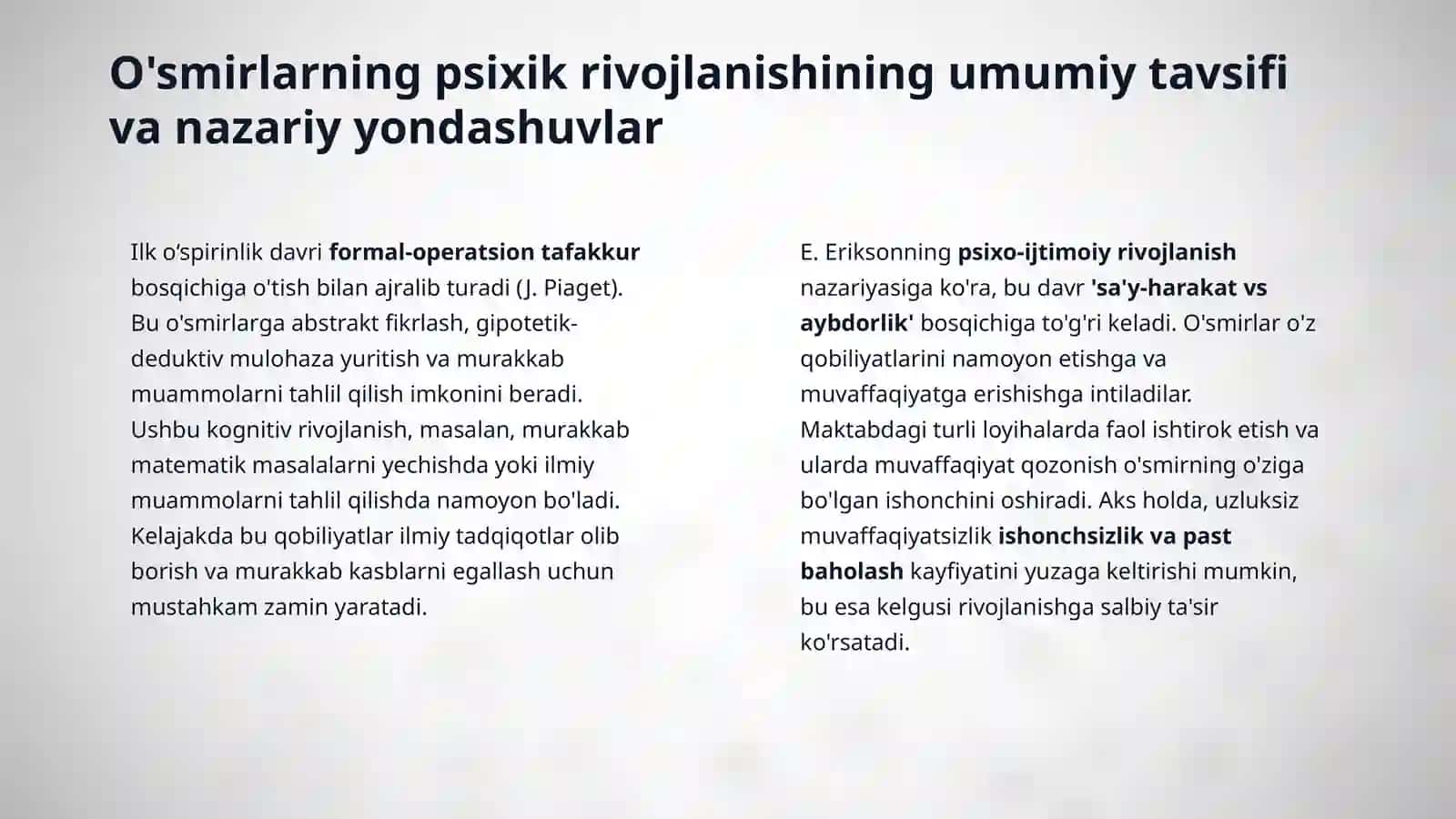Ilk o‘spirinlik davrida psixik rivojlanish 4