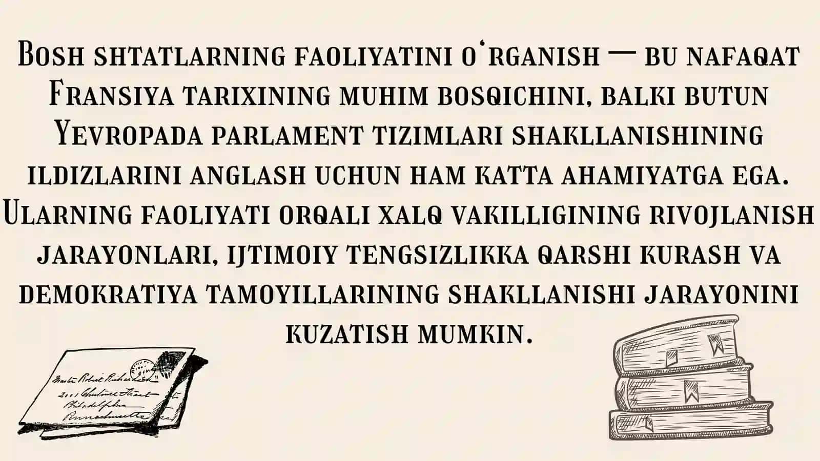 "FRANSIYADAGI BOSH
SHTATLARNING FAOLIYATI" 4