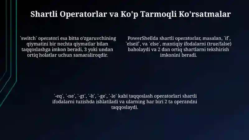 Powershellda ssenariylar yaratish 4