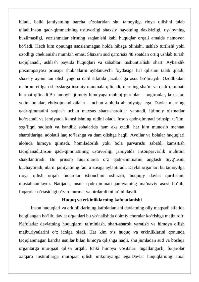 Inson huquqlarining konstitutsiyaviy asoslari 4