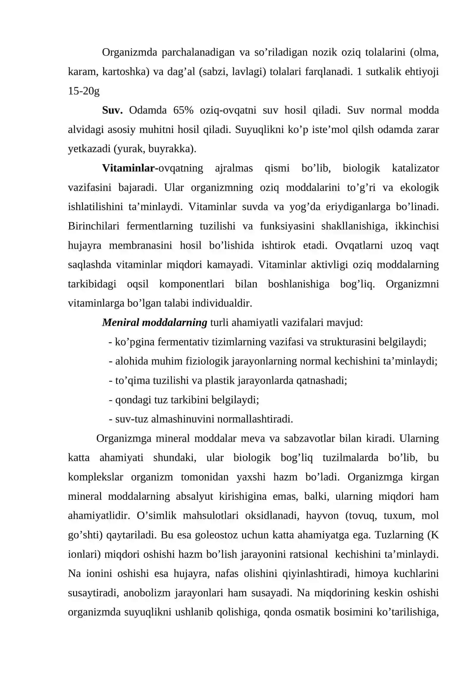 Salomatlik va to’g’ri  ovqatlanish 4