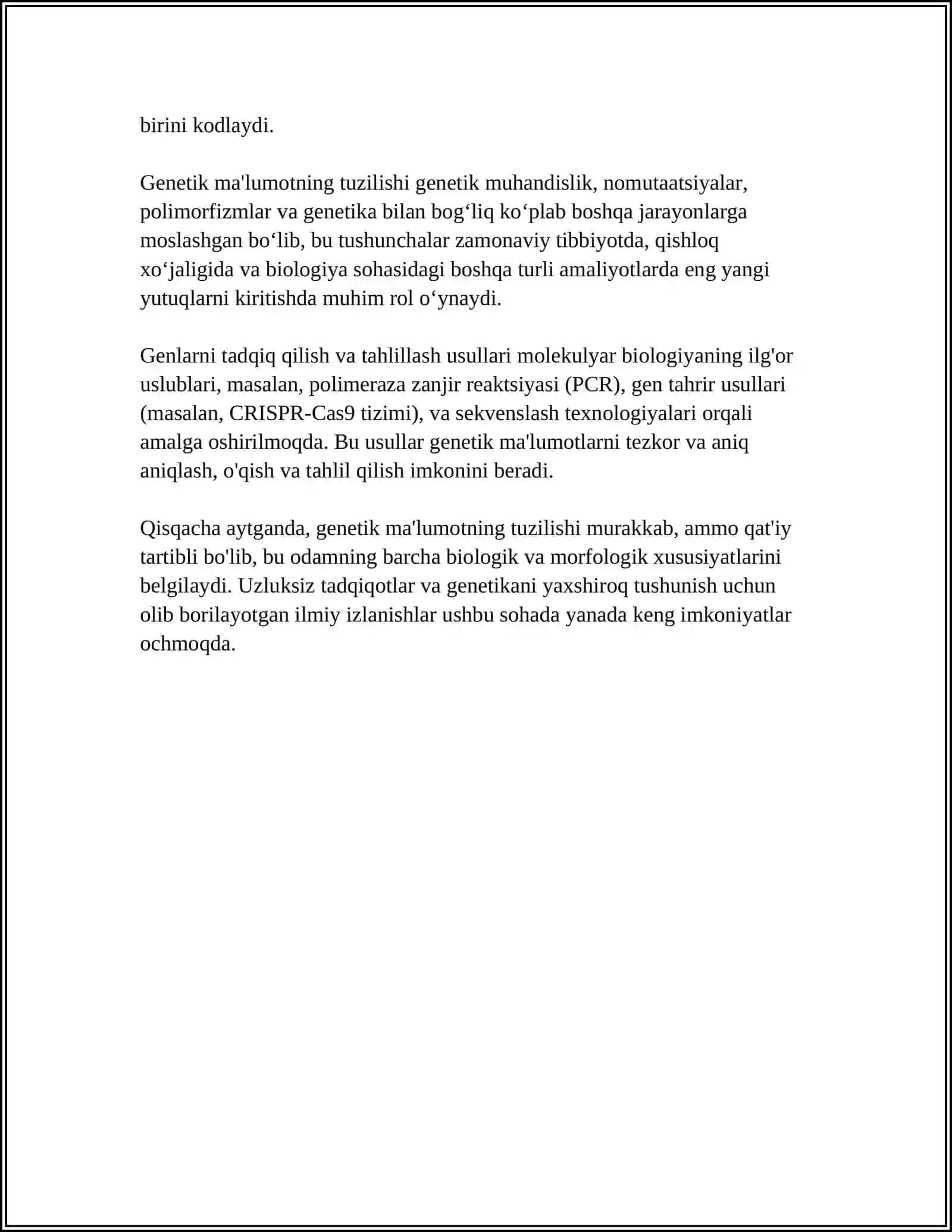 TILLARNING GENETIK TASNIFI 4