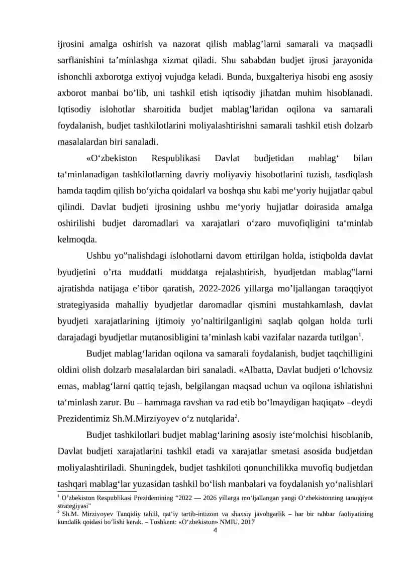 Byudjetdan tashqari jamg’armalarni rivojlantrishdagi muammolar va ularni bartaraf rtish yo’llari 4