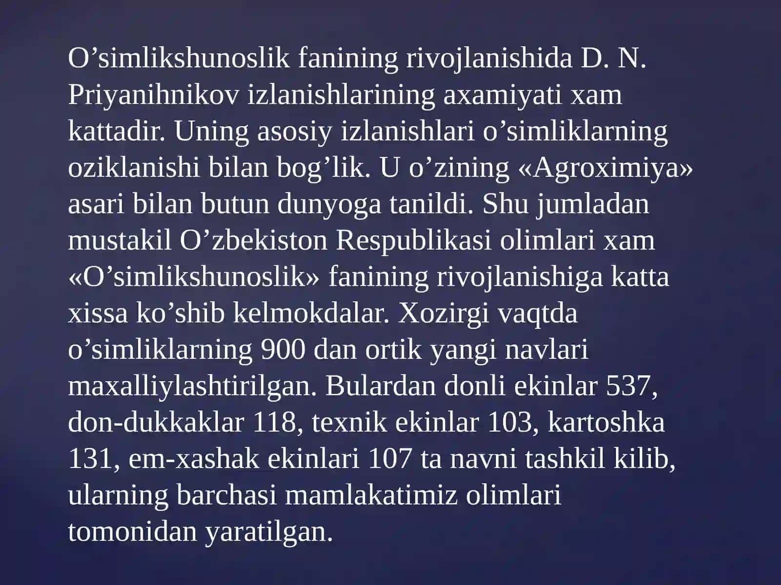 O’simliklar fiziologiyasi 4