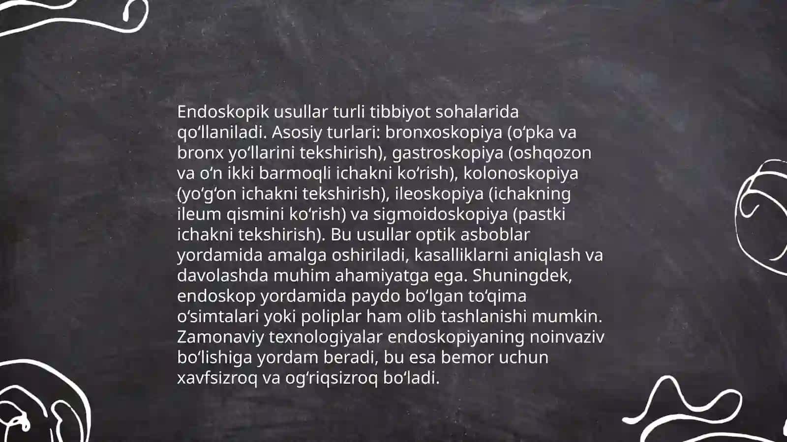 Tibbiyotda endaskoʻpik usullarning qoʻllanishi 4