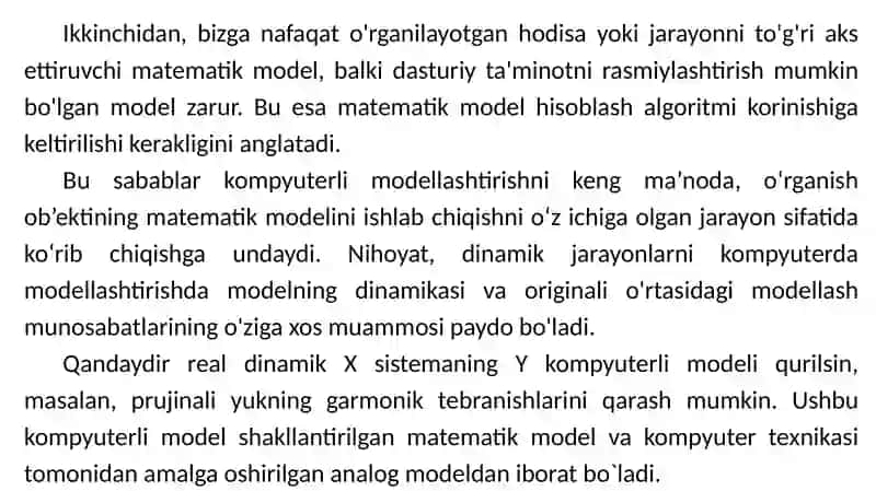 Kompyuterli Modellashtirish 4