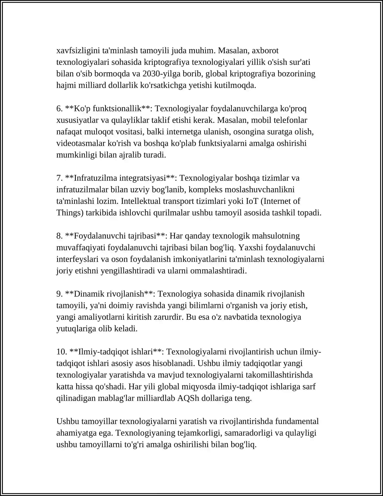 TEXNOLOGIYA FANINING MAQSADI 4