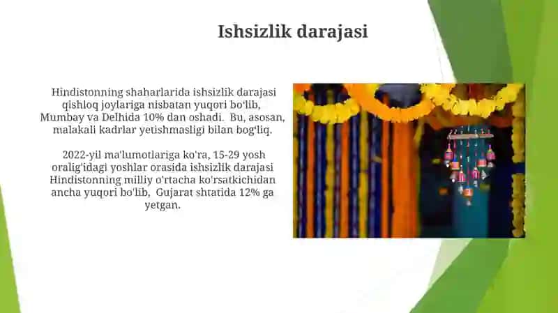 Hindistonning aholisi va mehnat resurslari 4
