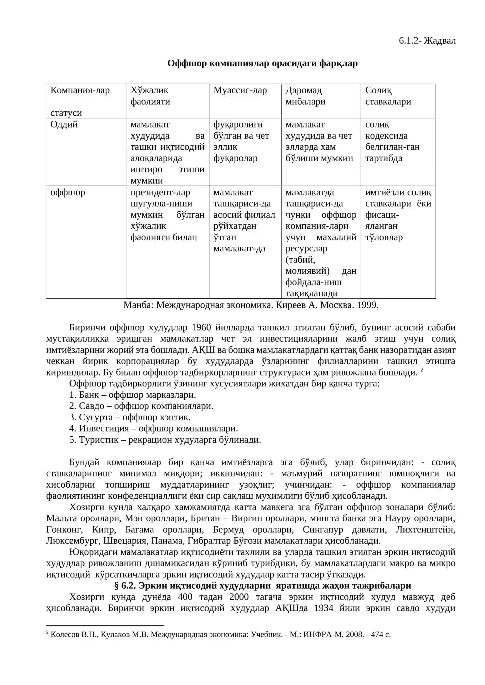 Жаҳон иқтисодиётида эркин иқтисодий ҳудудларнинг тутган ўрни 4
