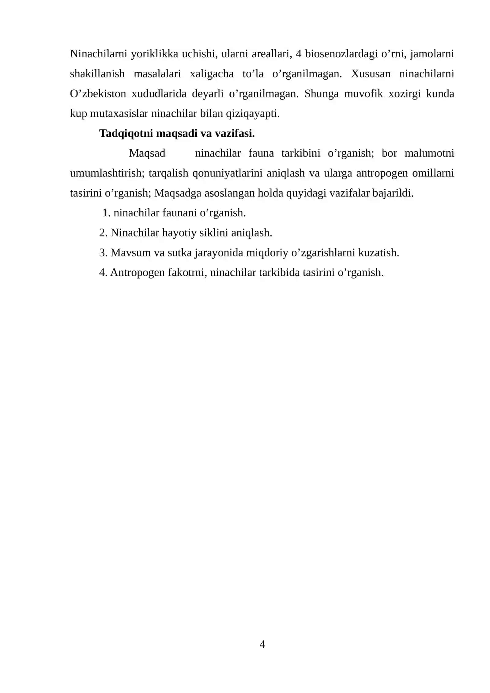 Ninachilar turkumi vakilarining tuzilishi,ko'payishi,hayot kechirishi va tabiatdagi ahamiyati 4