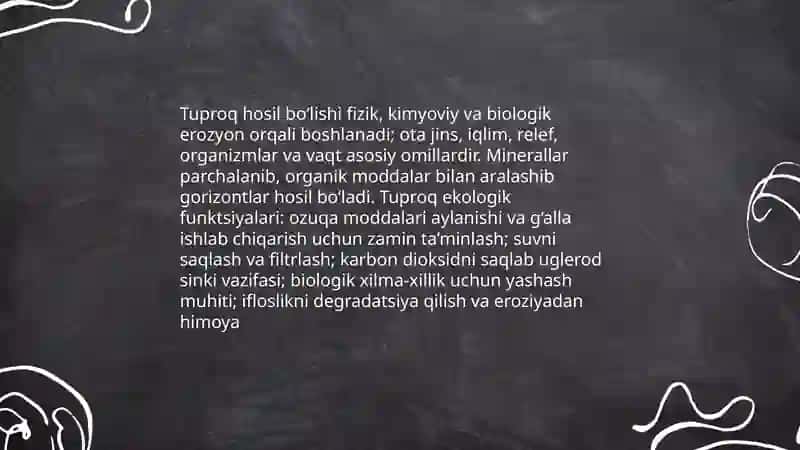 Litosferaning Ekologik Funksiyasi 4