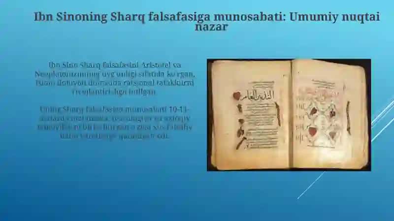 Ibn Sinoning Sharq falsafasi haqidagi qarashlari 4