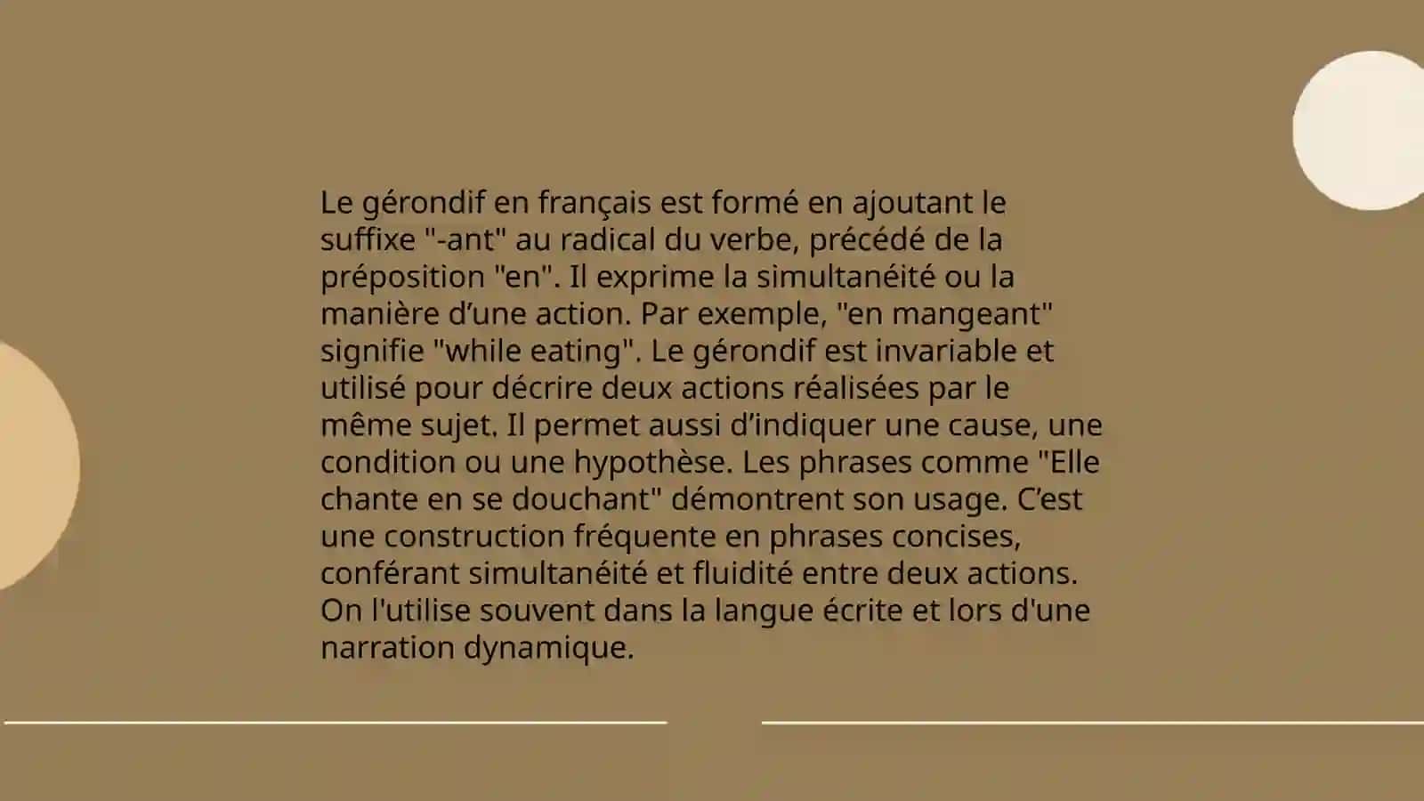 Le gérondif 4