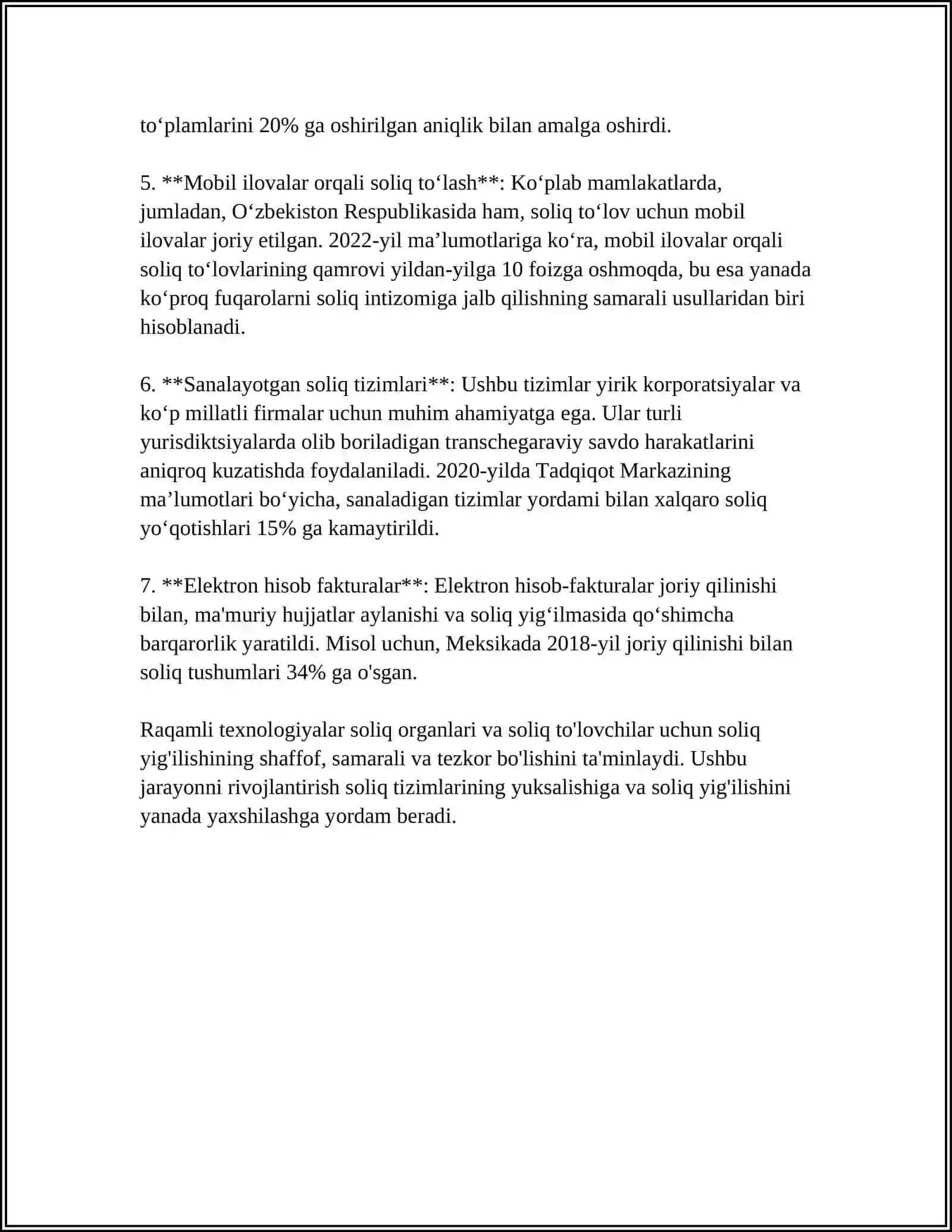 O’ZBEKISTONDA SOLIQ TIZIMINI RAQAMLI TRASFORMATSIYASI 4