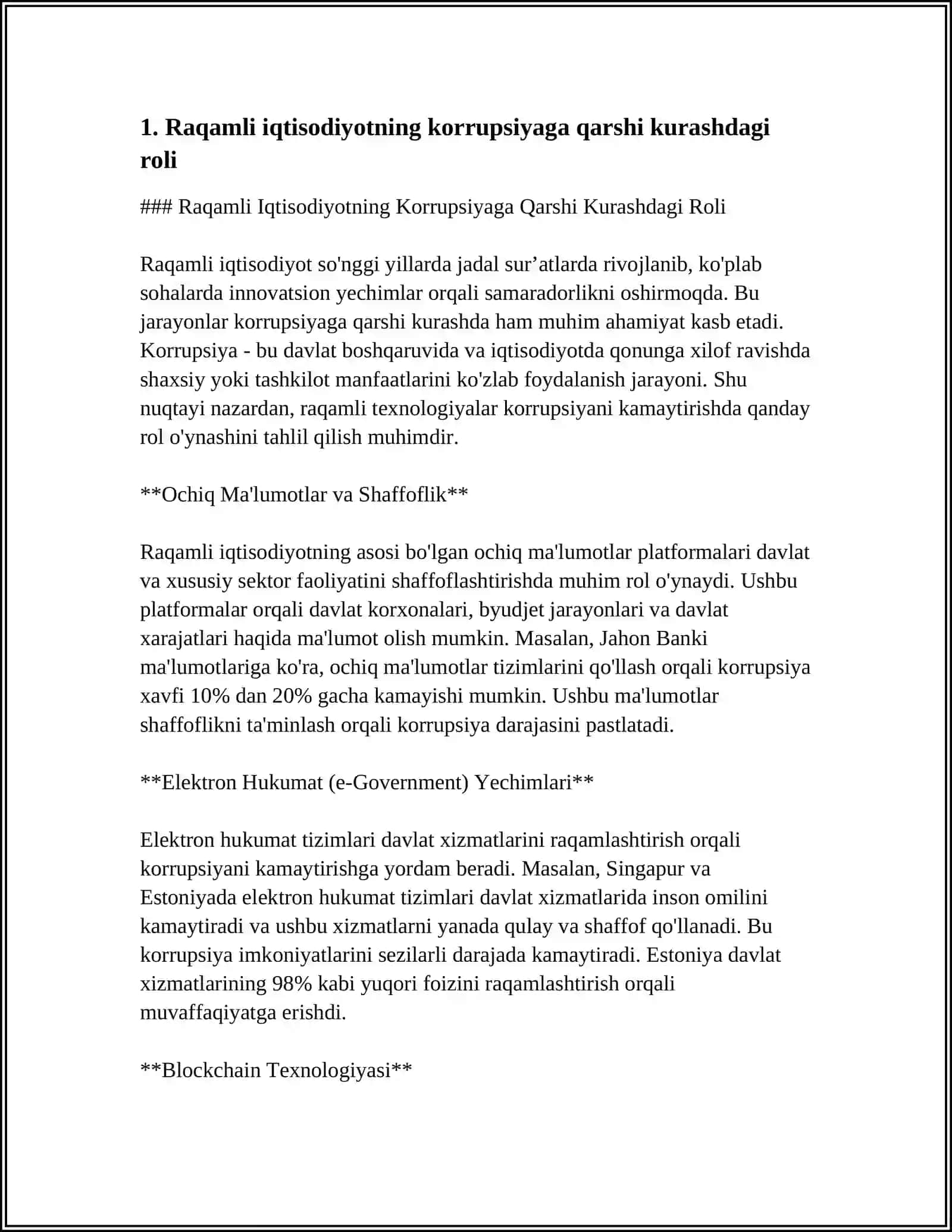 Raqamli Iqtisodiyotning Korrupsiyaga Qarshi Kurashdagi Roli 4
