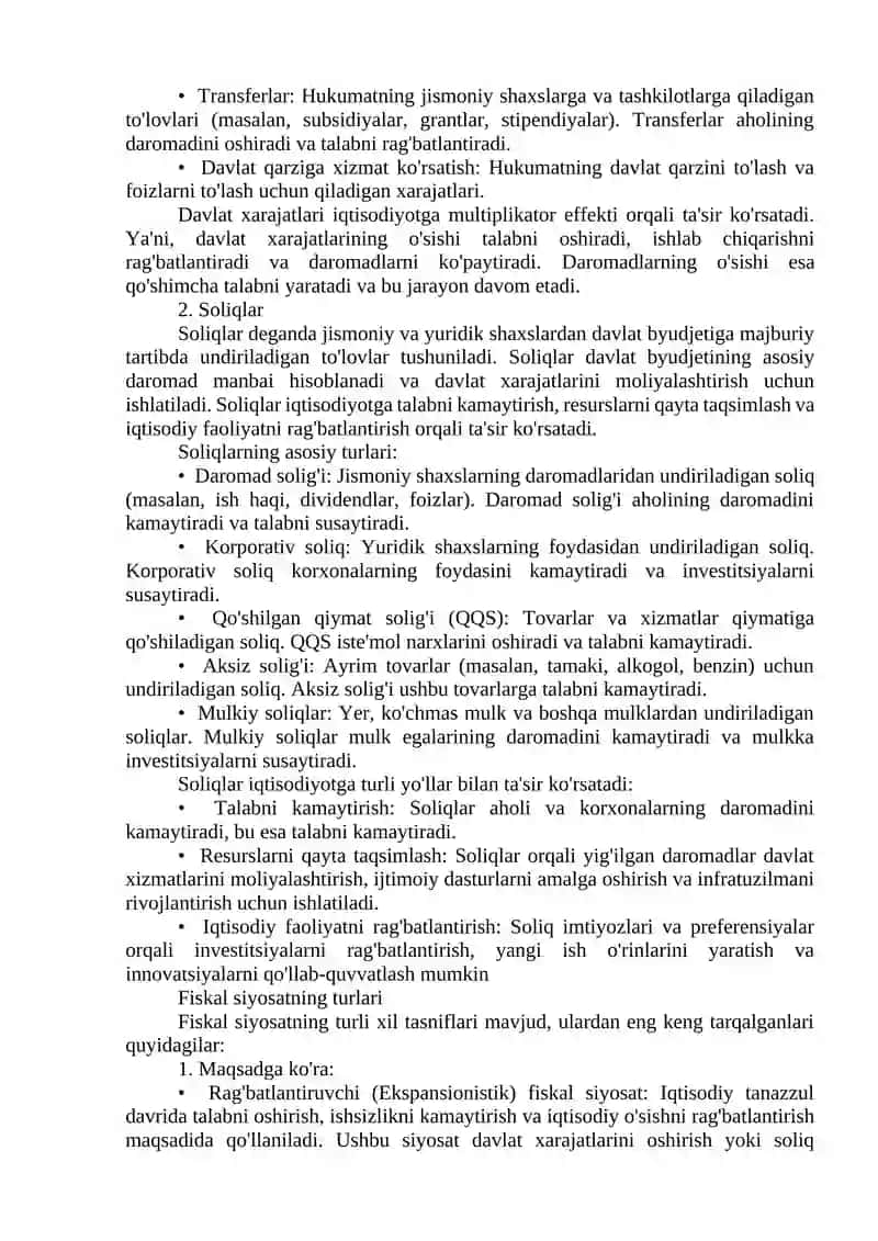 Fiskal siyosat va iqtisodiy barqarorlik 4