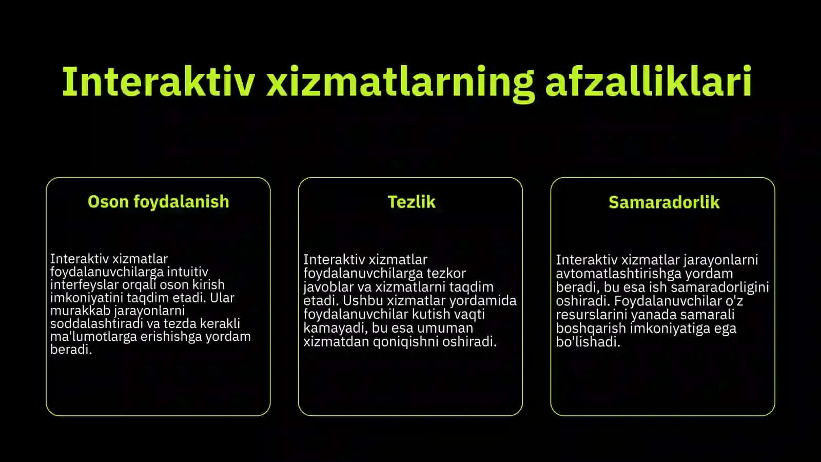 Interaktiv xizmatlar va rivojlanish istiqbollari 4