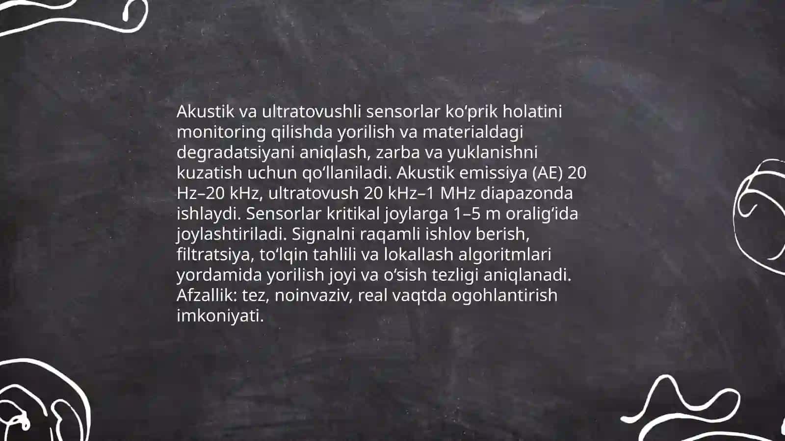 Intellektual sensor tizimlari yordamida ko‘prikholatini monitoring qilish 4