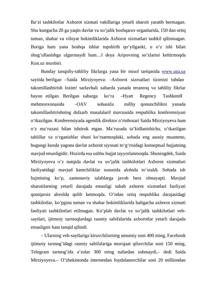 Ommaviy axborot vositalari 4