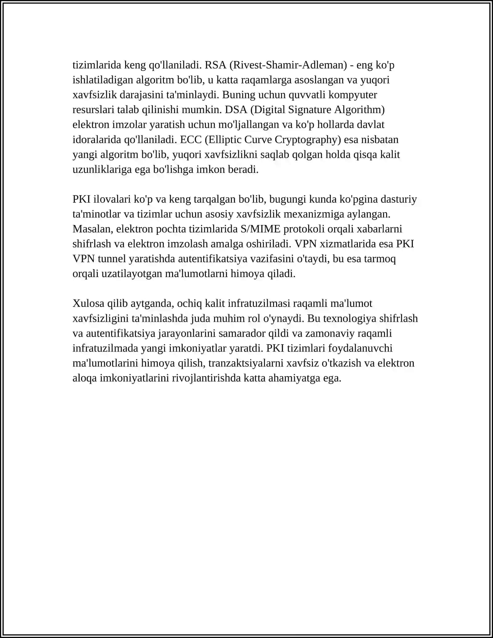 Ochiq Kalit Sertifikatlari 4