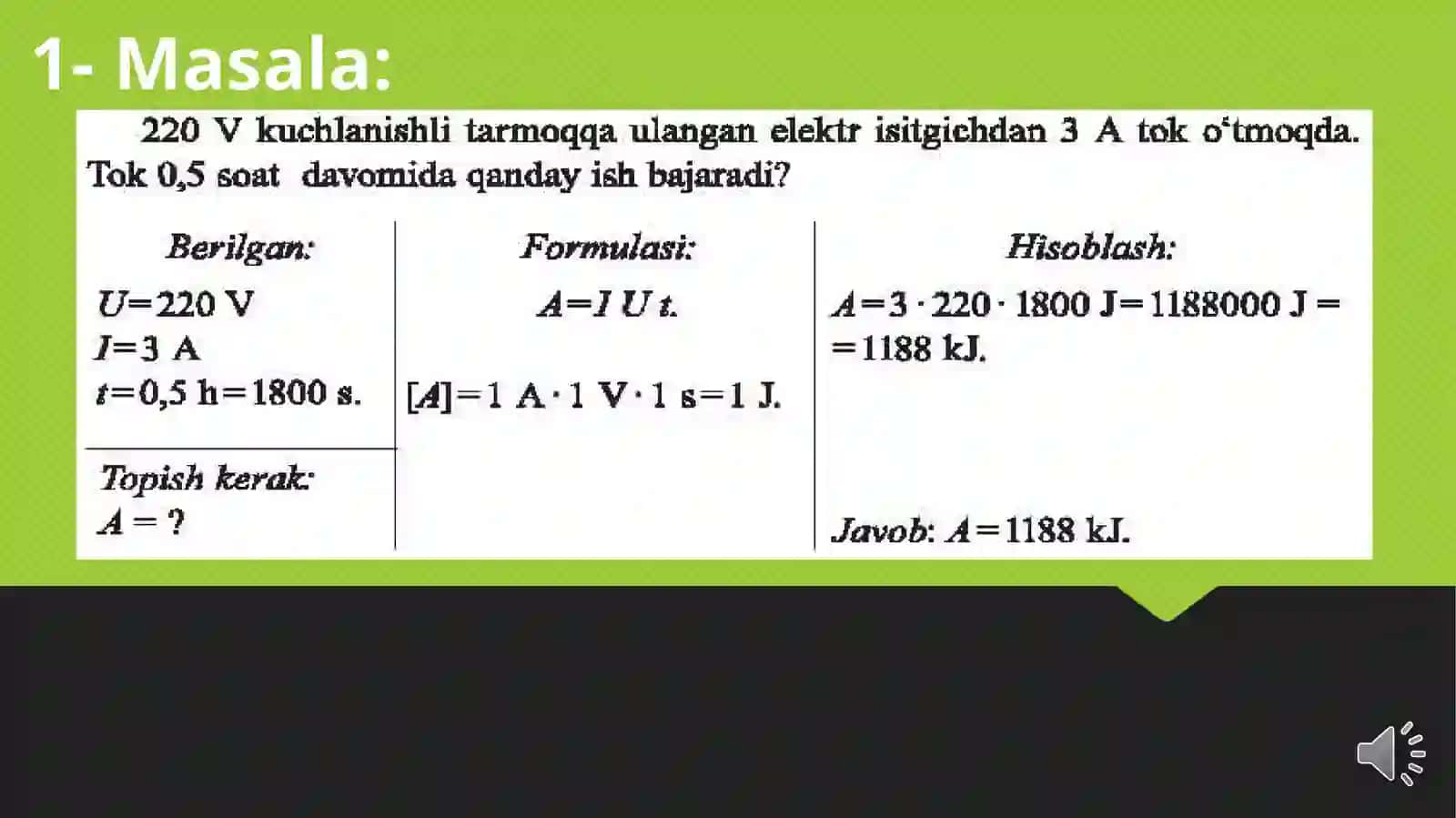 Elektrodinamikadan 1-darsNamMTI AL 2-bosqich mutahasis 4