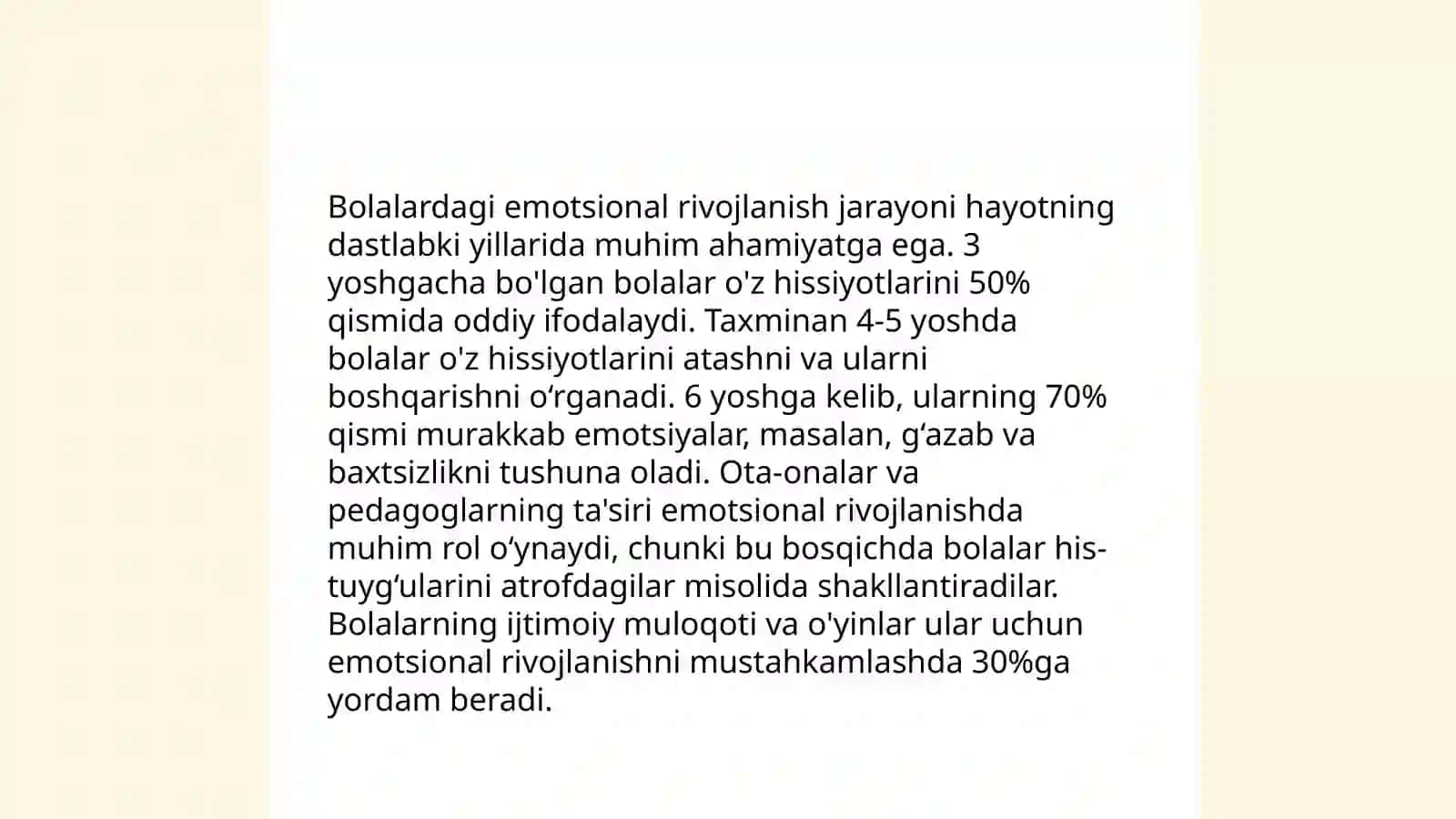 Bolalar psixologiyasi muammolarining oʻrganilishi 4