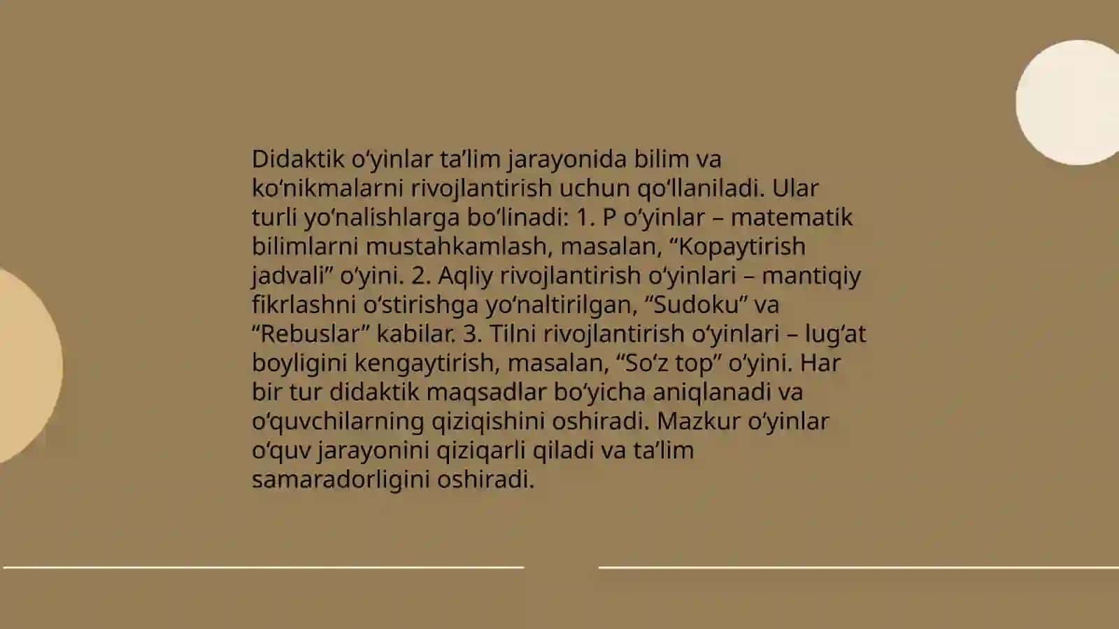 Didaktik o’yinlar 4