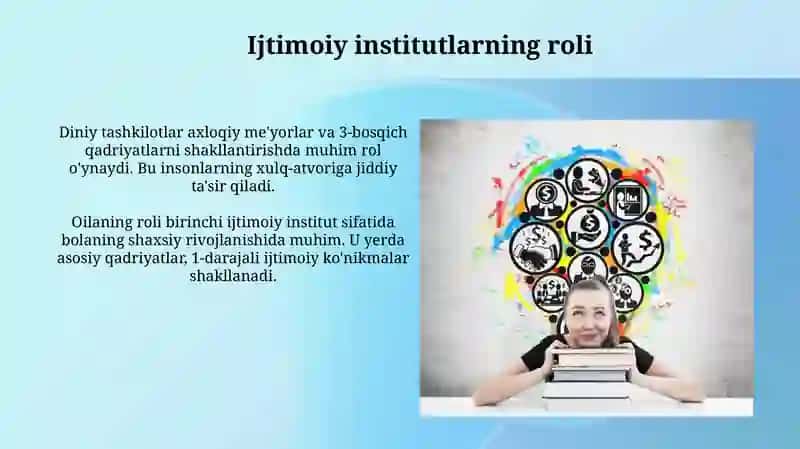 Ijtimoiy moslashuvning ahamiyati 4
