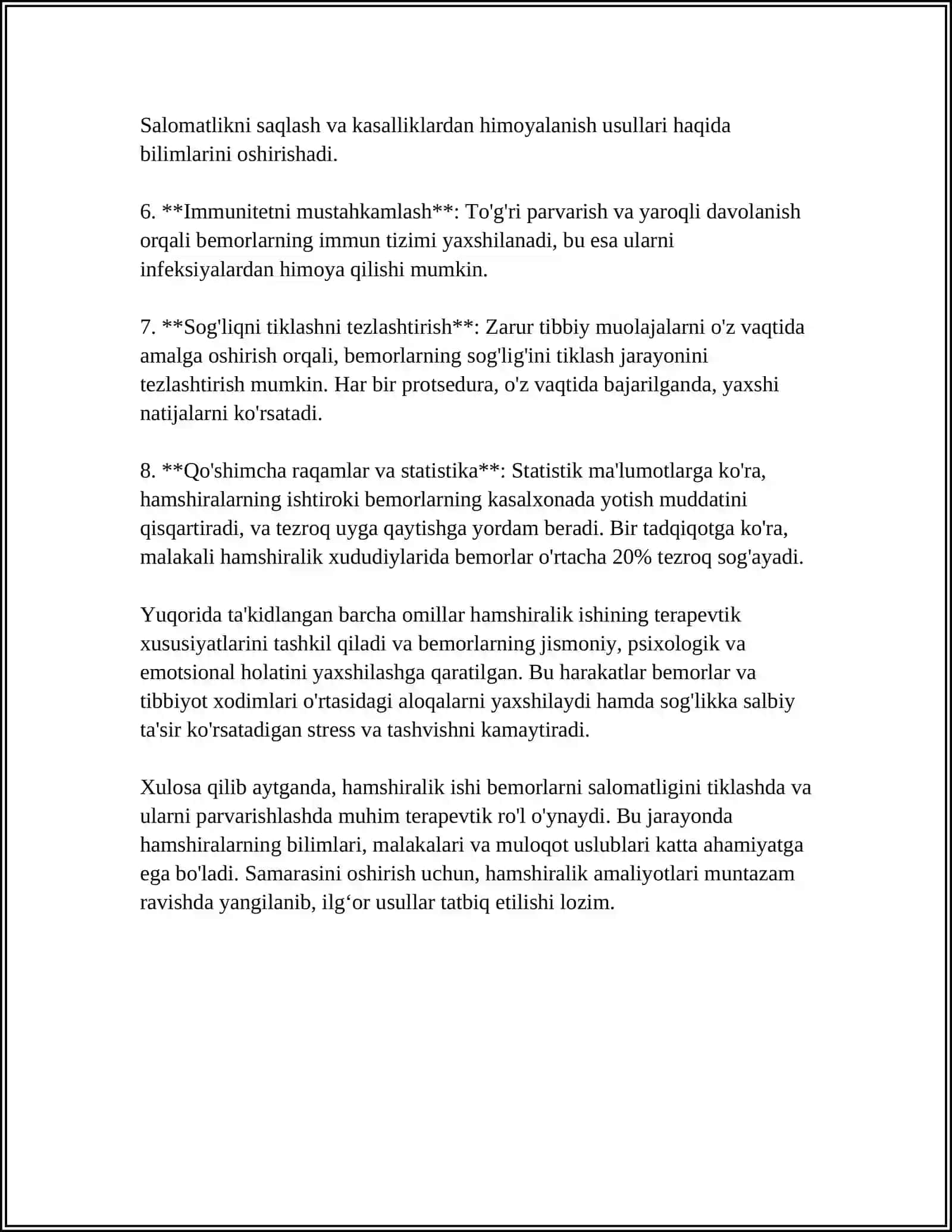 O‘SMA VA BOSHQA KASALLIKLARNI NUR TERAPIYASI 4