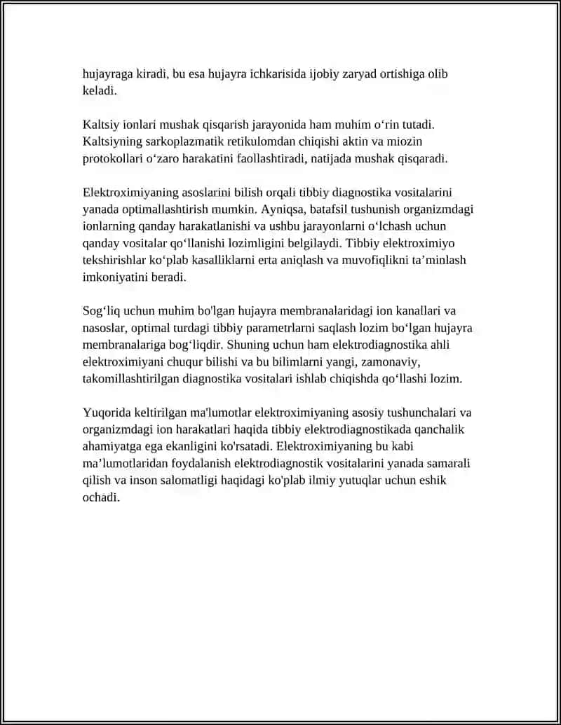 ELEKTIROKIMYO - TIBBIYOTDA ELEKTRODIAGNOSTIKANING ASOSI 4