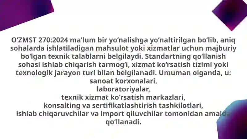 O‘ZMST 270:2024 O‘zbekiston milliy standarti 4