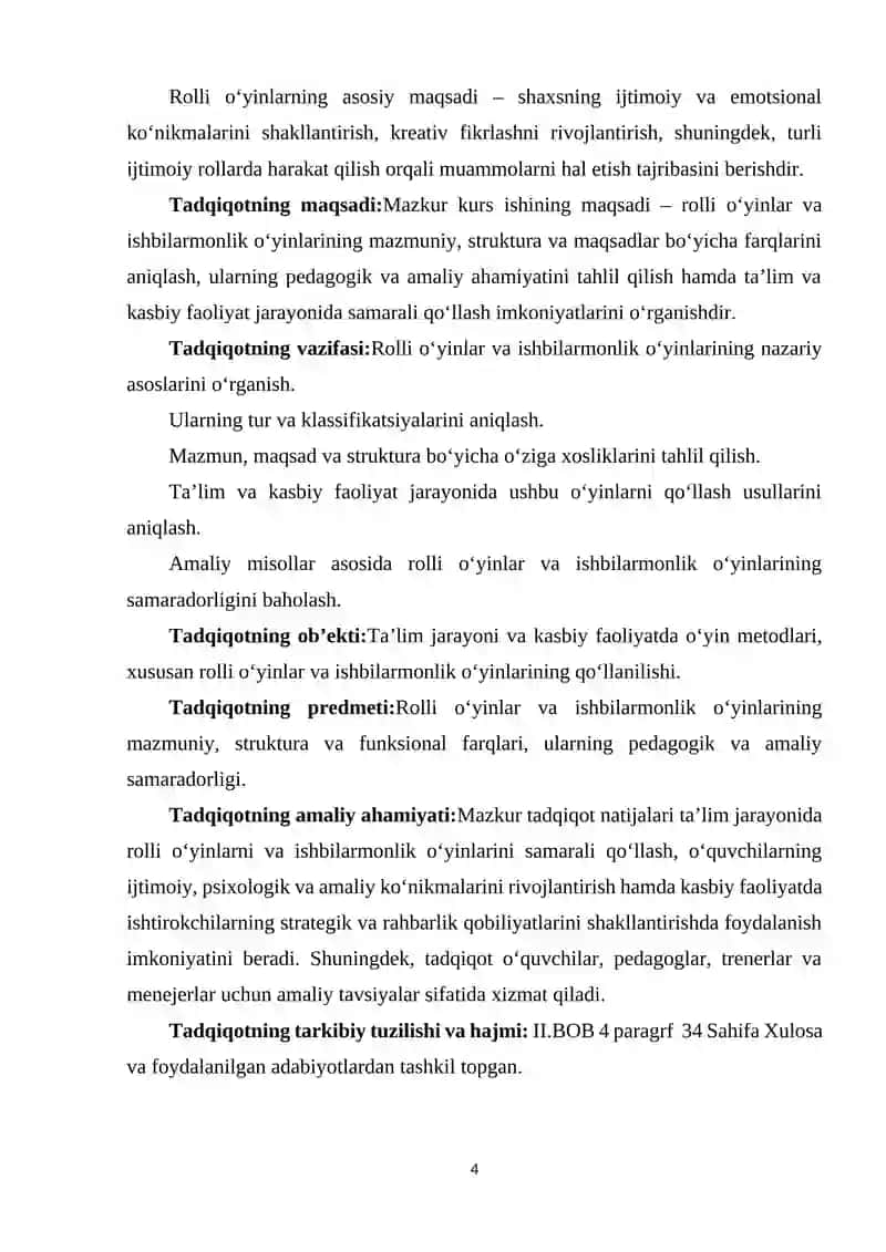 ROLLI O‘YINLAR VA ULARNING ISHBILARMONLIK O‘YINLARIDAN FARQI 4