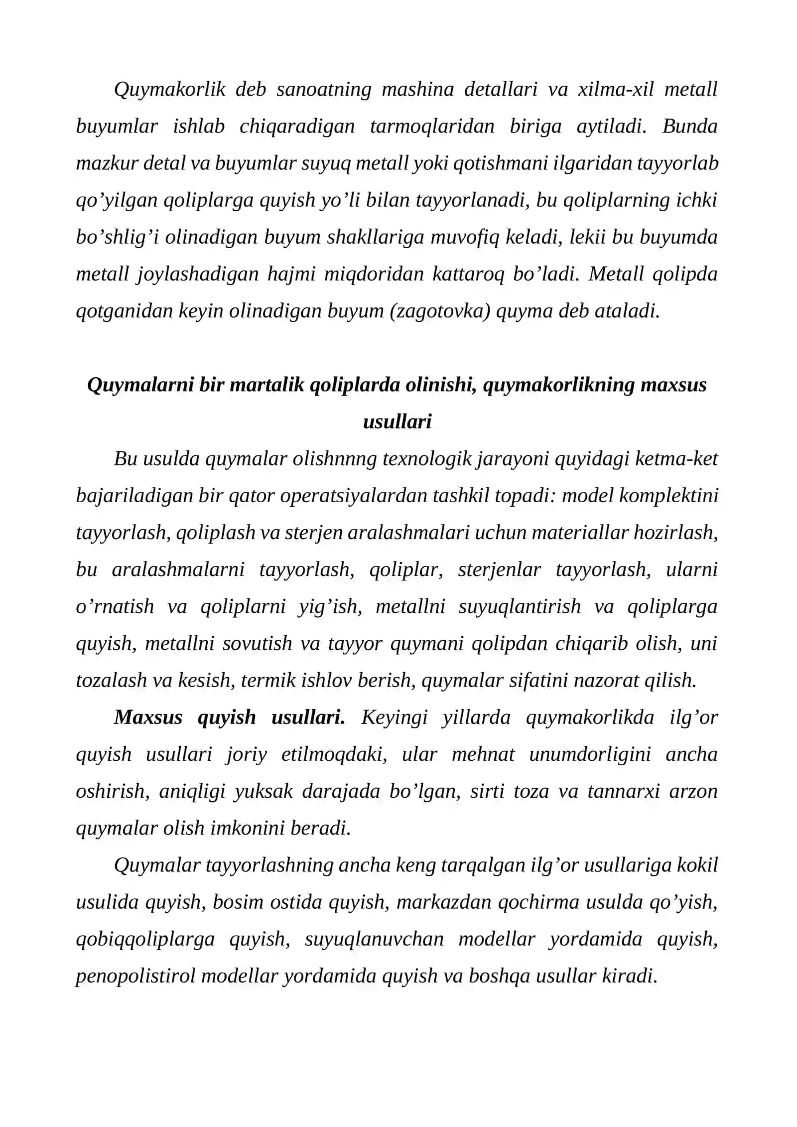 Mashinasozlik texnologiyasi asoslari 4