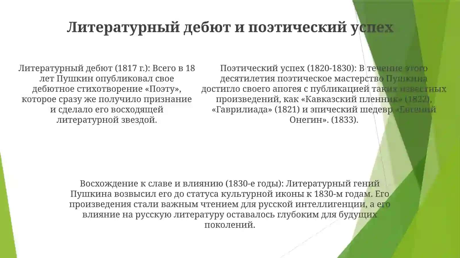 Жизнь И Творчество АлександраСергеевичаПушкина 4