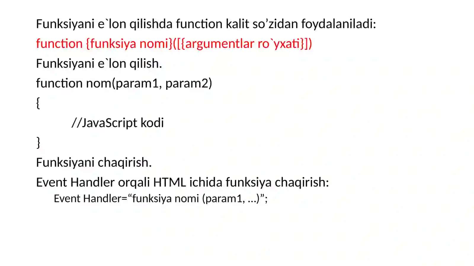 13-ma’ruza Javascript funksiyalari 4