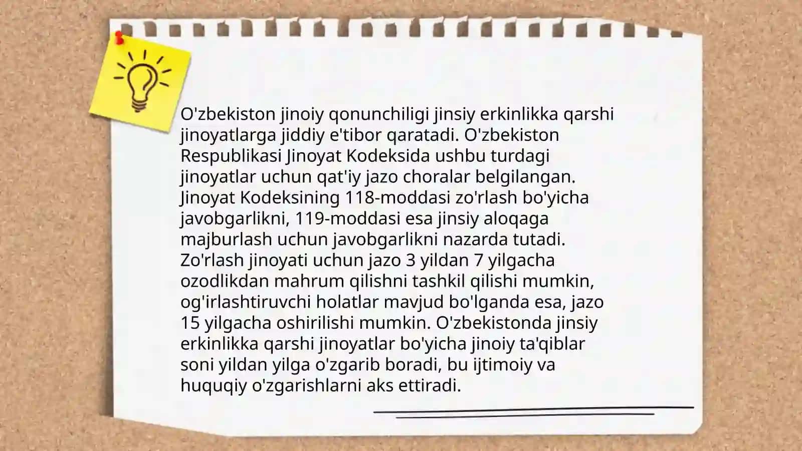 O‘ZBEKISTON VA OZARBAYJON JINOYAT QONUNCHILIGIDAGI “JINSIY ERKINLIKKA QARSHI JINOYATLAR”NING QIYOSIY TAHLILI 4