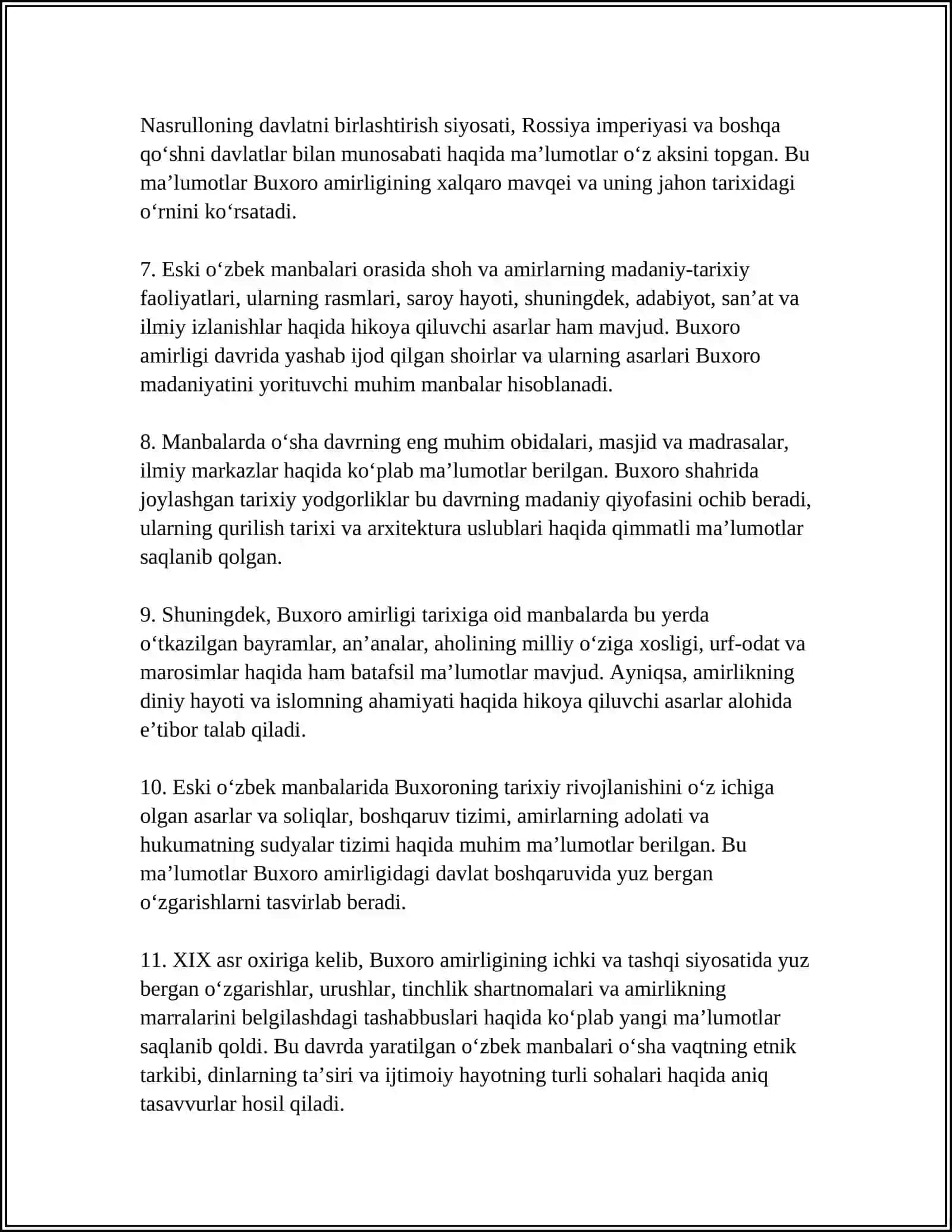 XIVA XONLIGI VA UNING TARIXIY MANBALARI (ESKI O'ZBEK YOZUVLARI) 4