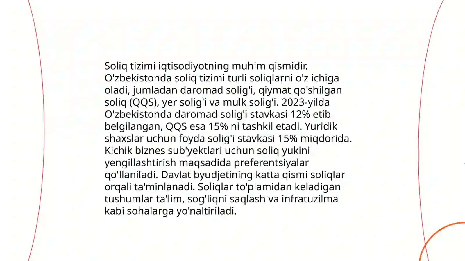 Oʻzbekiston respublikasi moliya tizimi 4