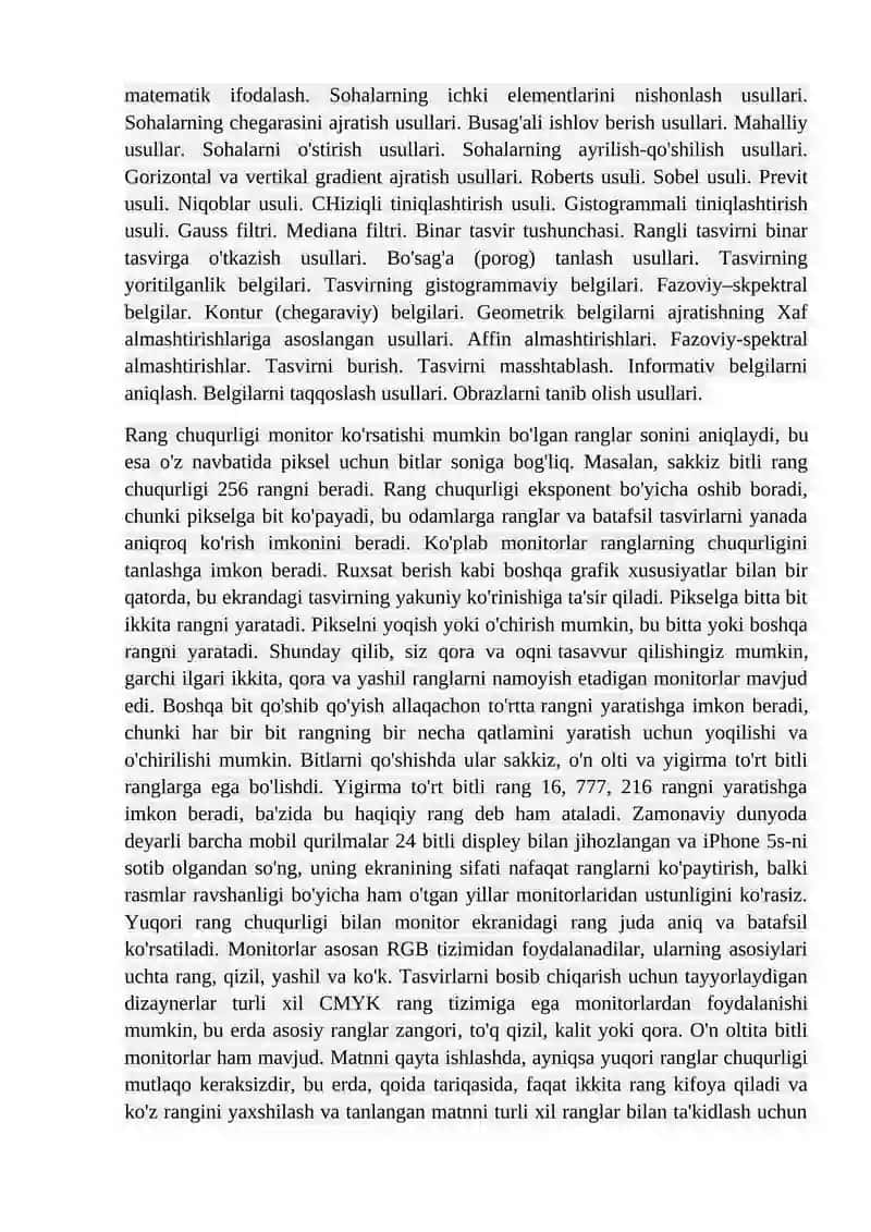 Raqamli tasvirlarni qayta ishlashni instrumental dasturiy ta’minotlari 4