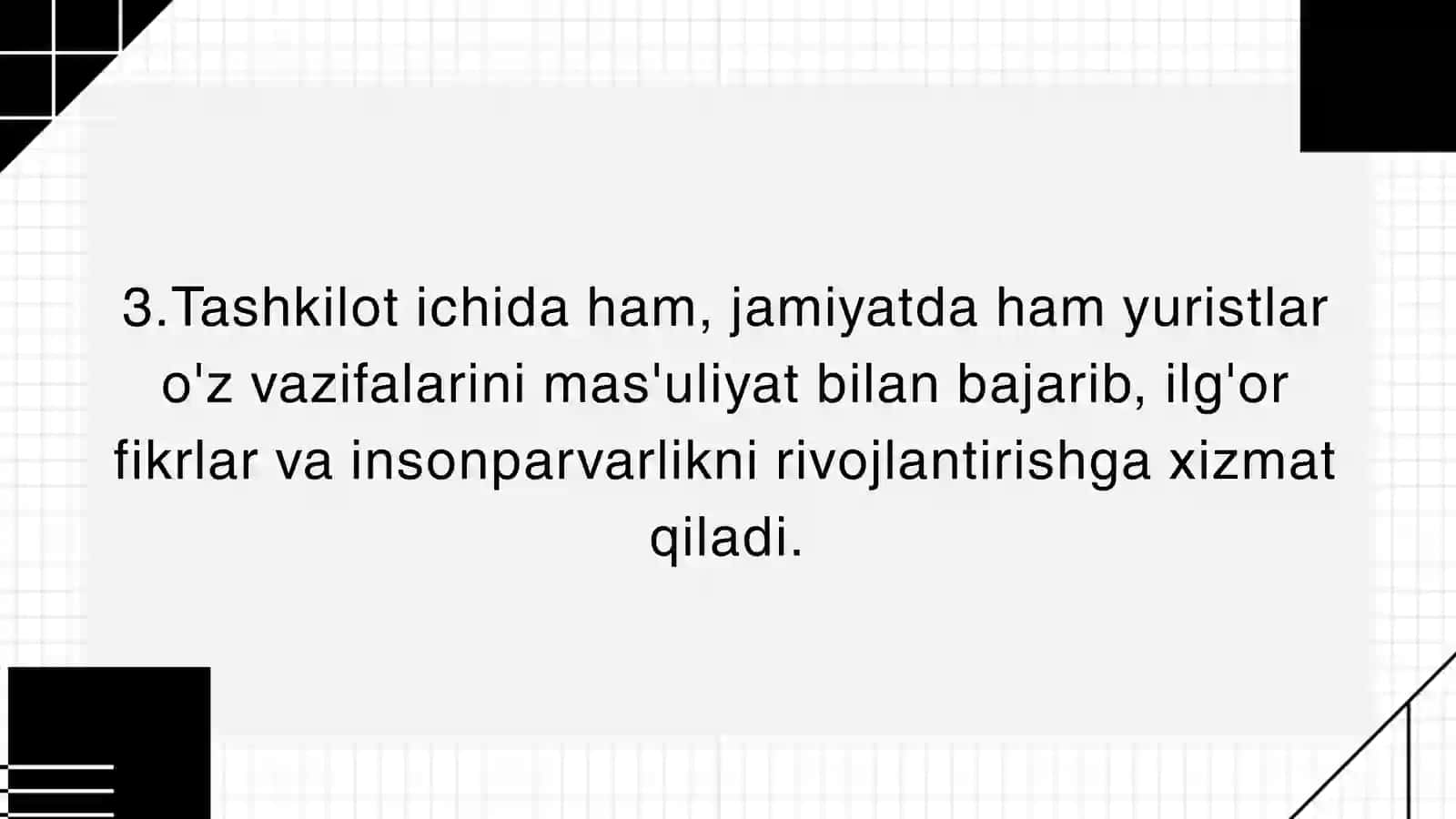 YURISTLAR JAMOASI HAMDA JAMIYATDA IJOBIY SHAXSIY IMIJNI SHAKLLANTIRISH YOʻL-YOʻRIQLARI 4